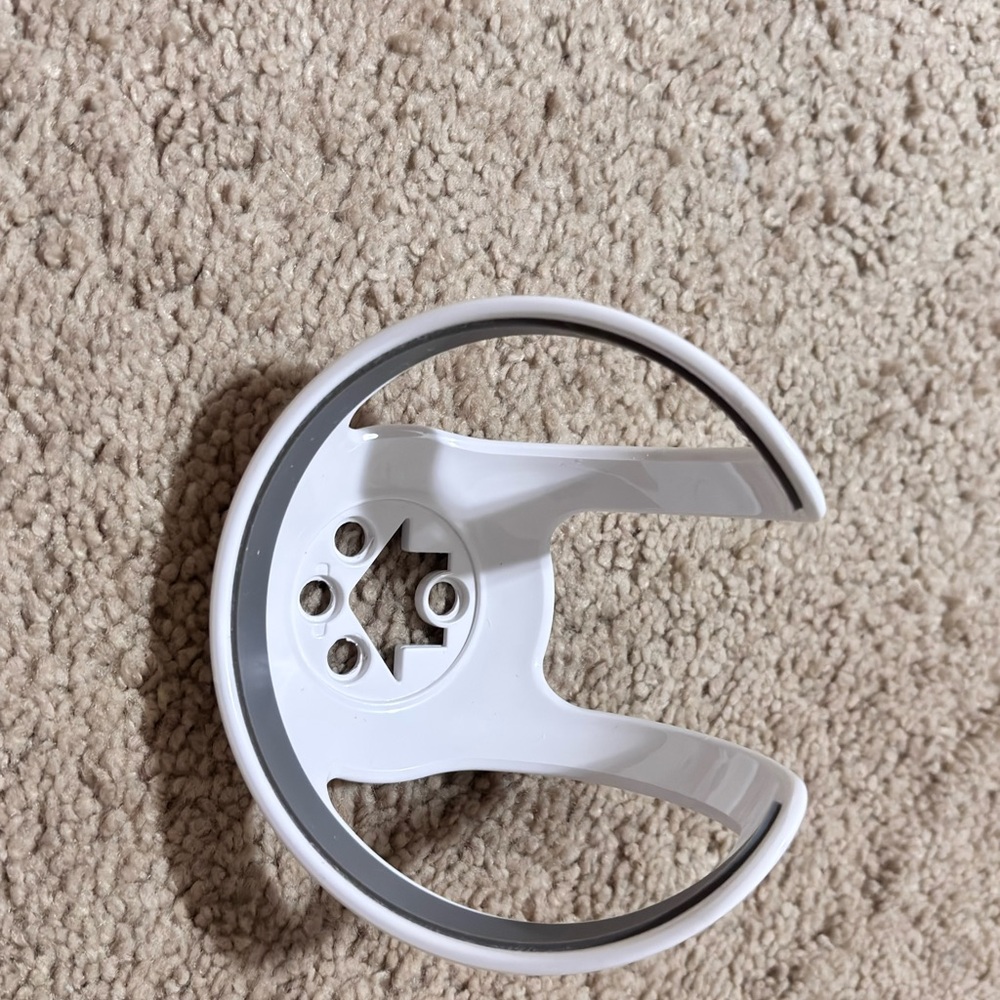 White Plastic Wall Mount Holder